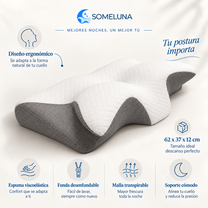 Almohada Cervical Ergonómica Someluna