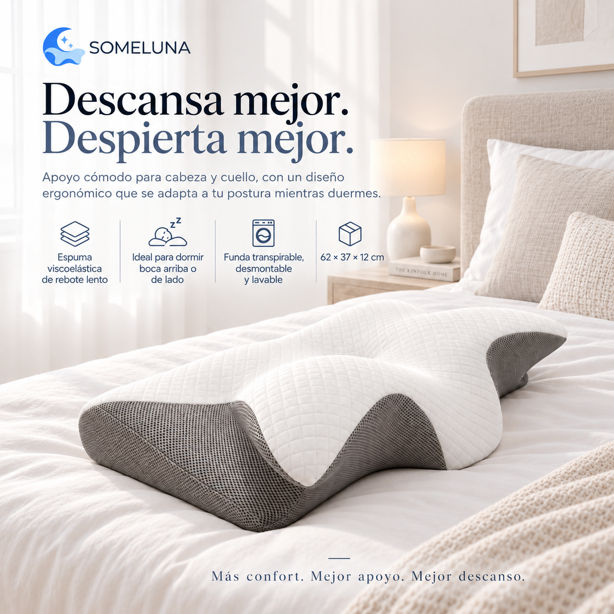 Almohada Cervical Ergonómica Someluna